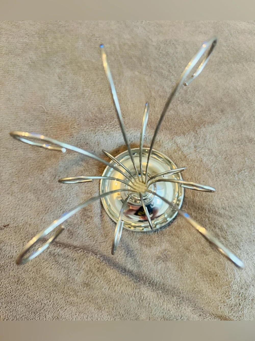 Silver Jewelry Tree Stand Organizer